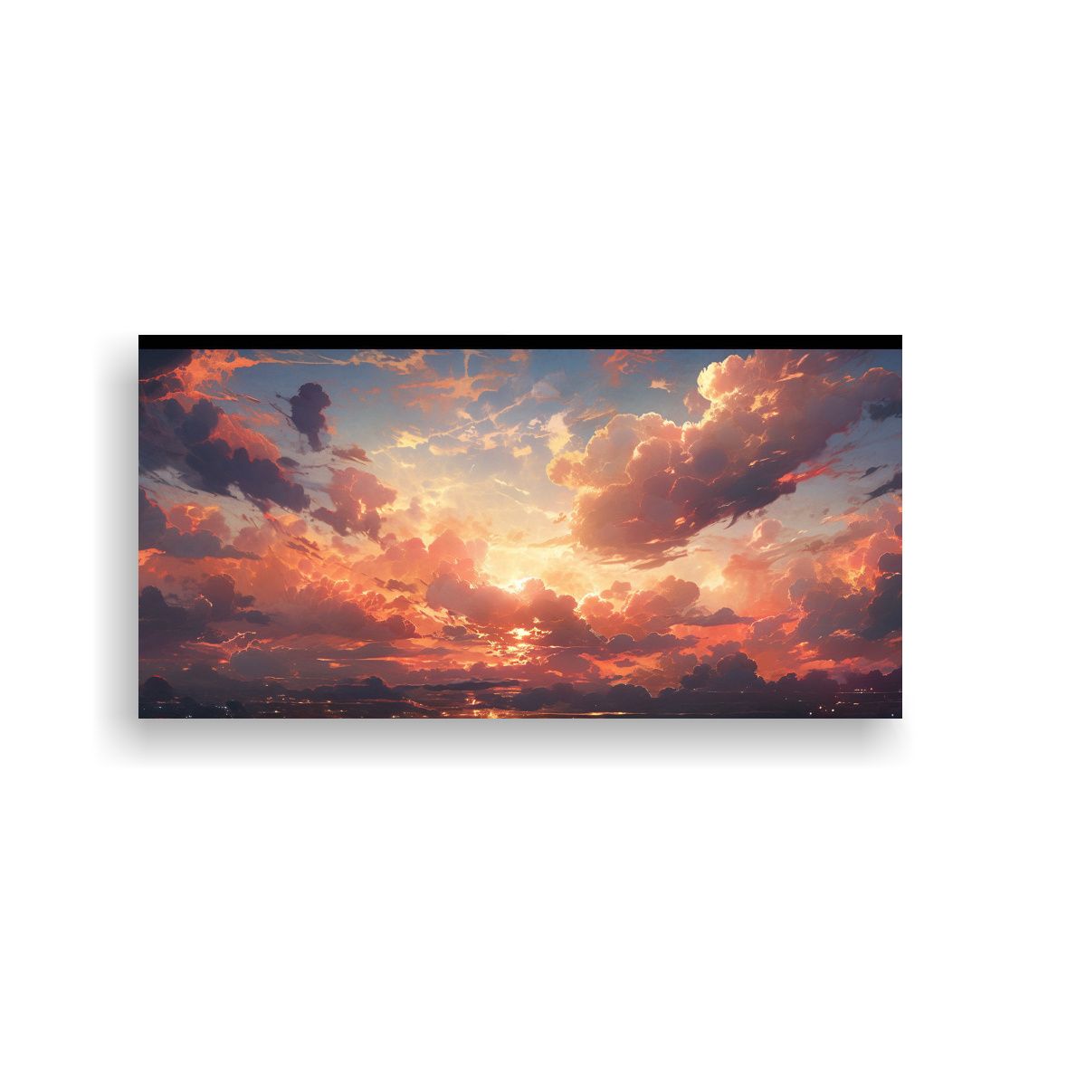 GENERICO - Pinturas Abstractas De Composición Vanguardista 100x50 Cm