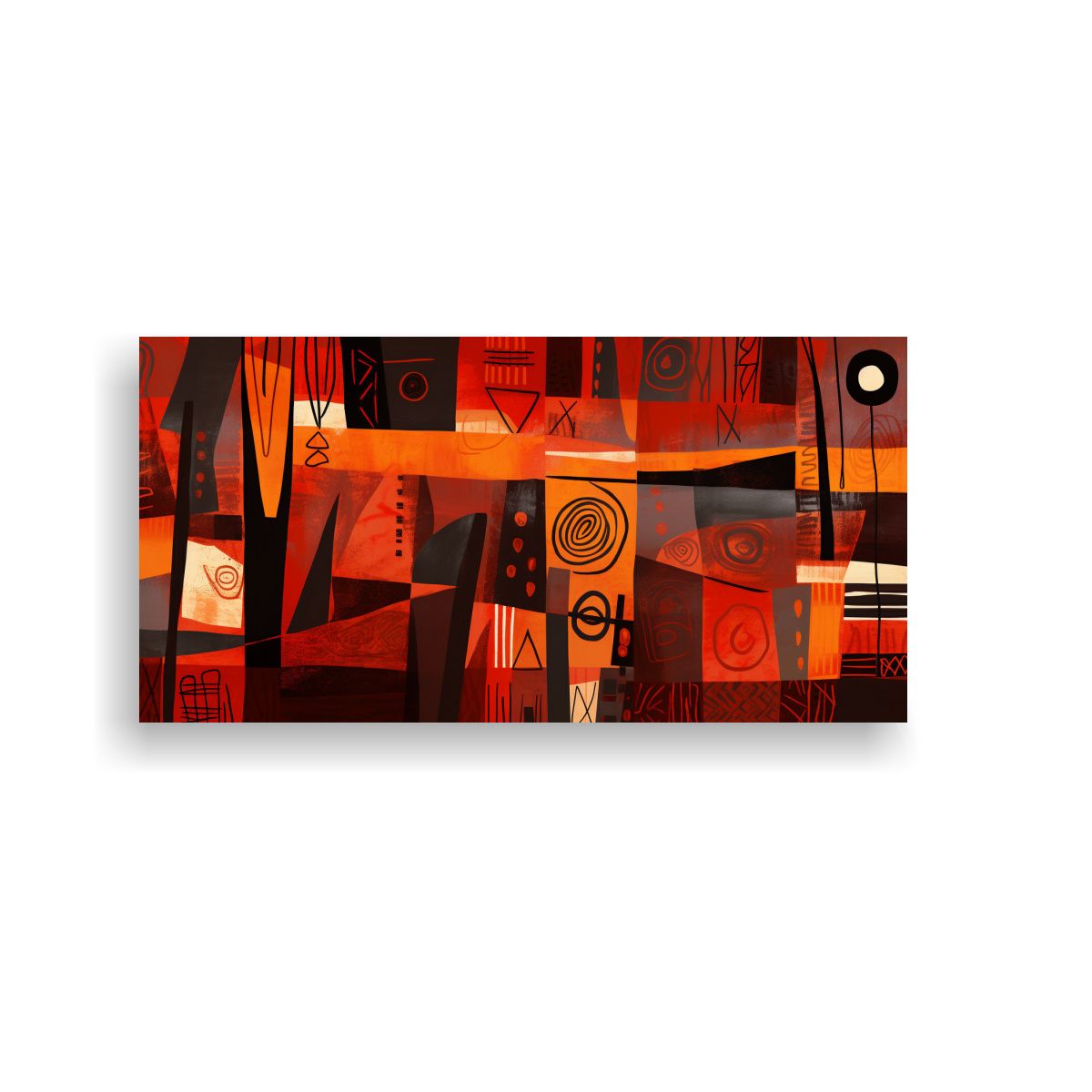 GENERICO - Pinturas De Decoración Arte Abstracción 80x40 Cm