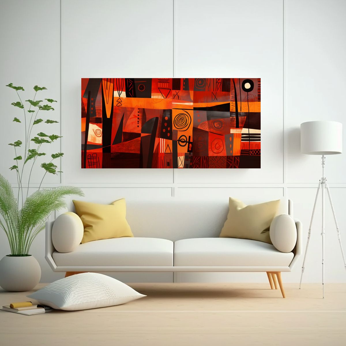 GENERICO - Pinturas De Decoración Arte Abstracción 80x40 Cm