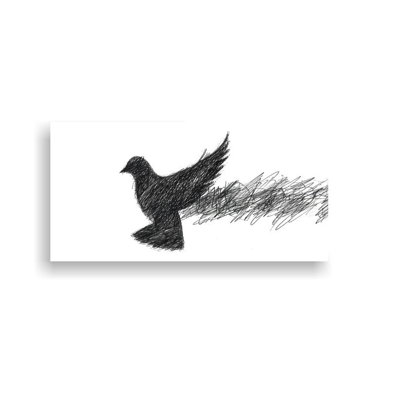 GENERICO - Icono De Canva Impreso Dibujo De Contorno 100x50 Cm