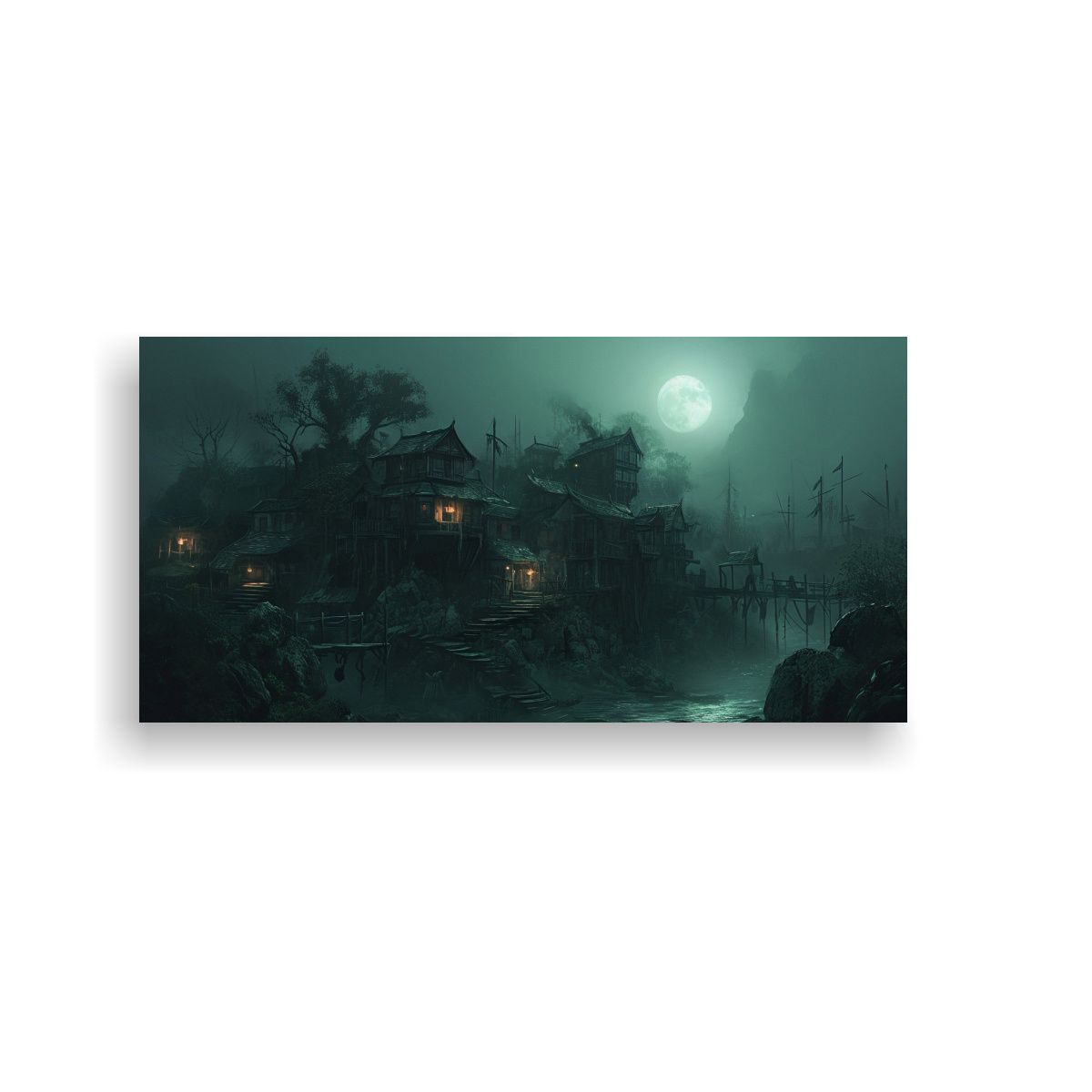 GENERICO - Cuadro Tela Bastidor Alta Calidad Comedor En 100x50 Cm