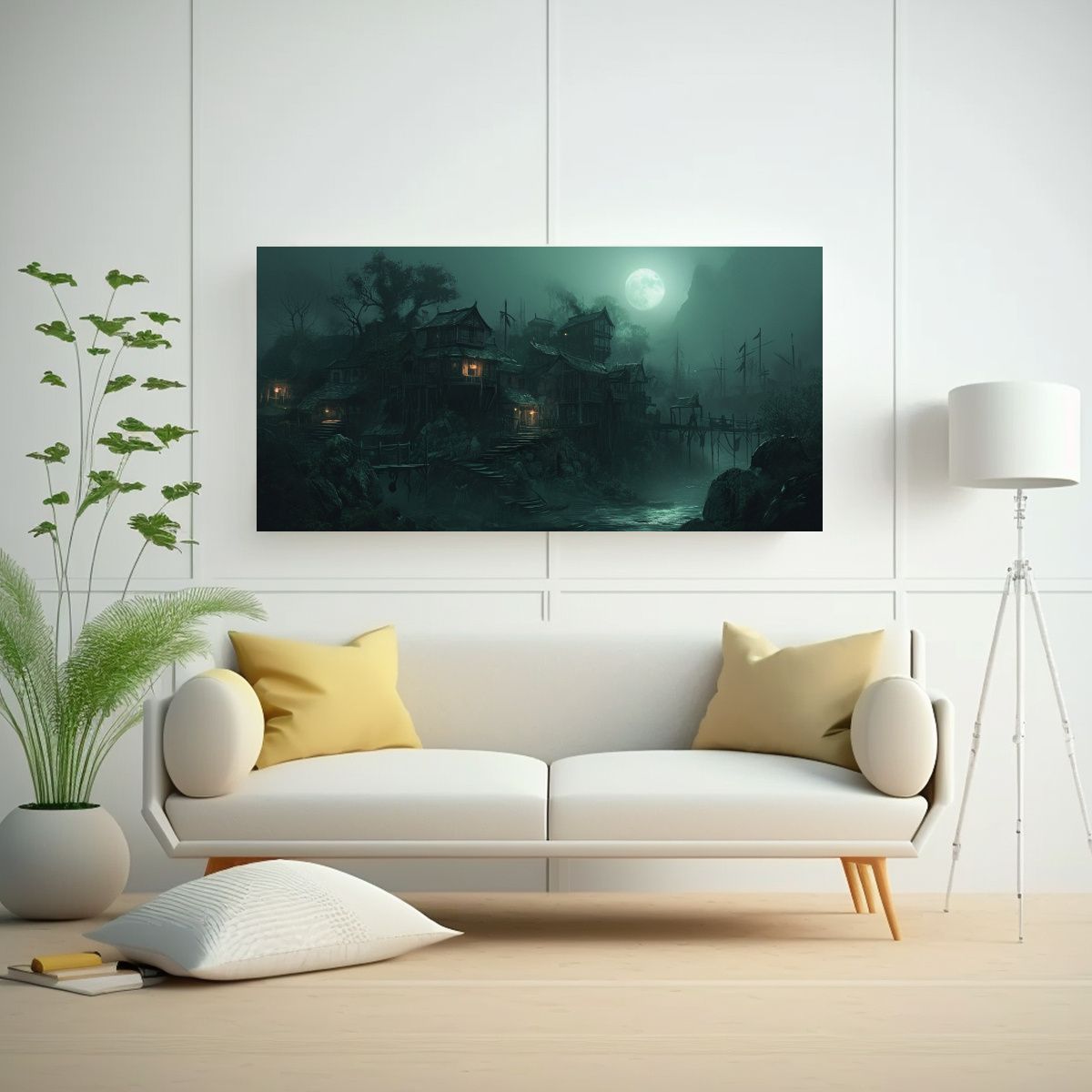 GENERICO - Cuadro Tela Bastidor Alta Calidad Comedor En 100x50 Cm