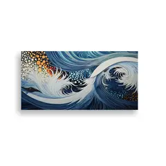 GENERICO - Cuadro Moderno Habitación Patrones Abstractos En 100x50 Cm