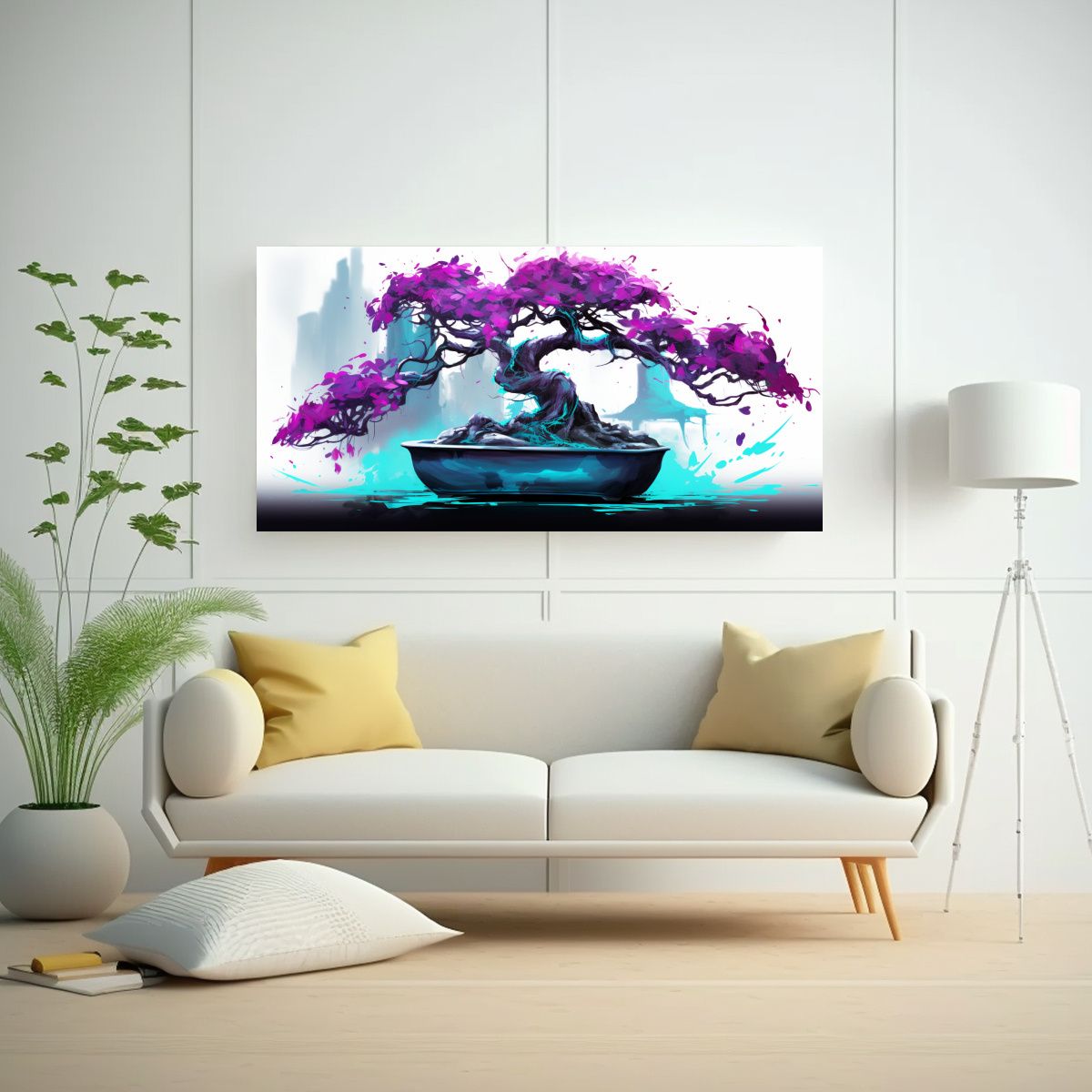 GENERICO - Lienzo Creativo Cocina Bougainvillea Bonsái 100x50 Cm