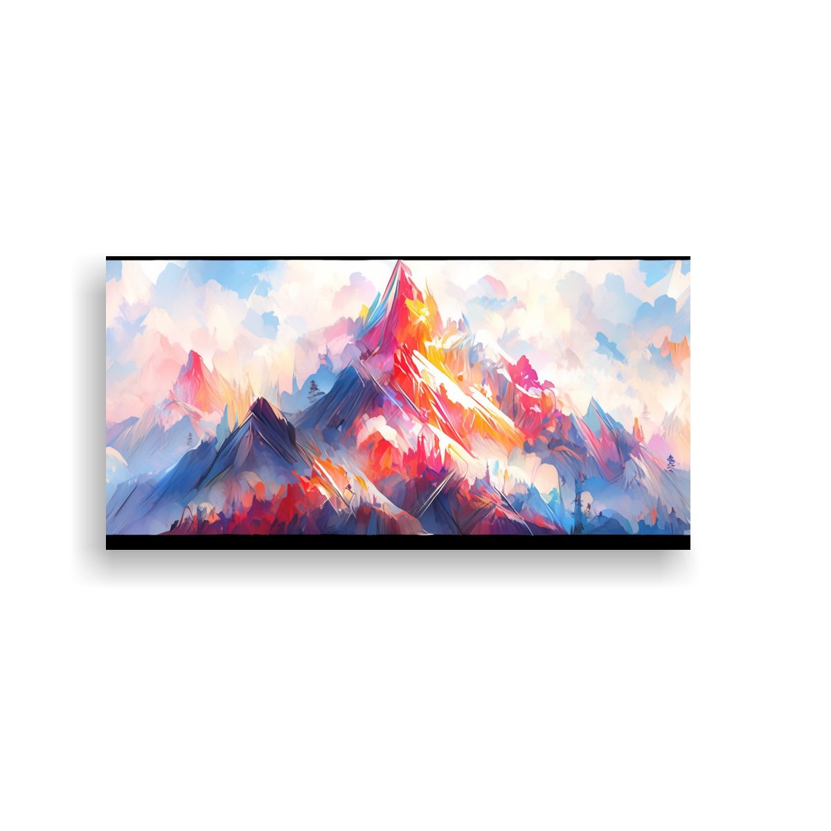 GENERICO - Pinturas Espectaculares De Montañas Famosas Con 100x50 Cm