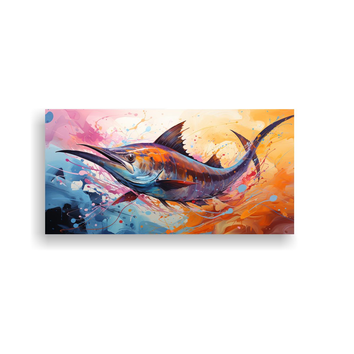 GENERICO - Pintura Decorativa Neo Pop En Equilibrio 80x40 Cm