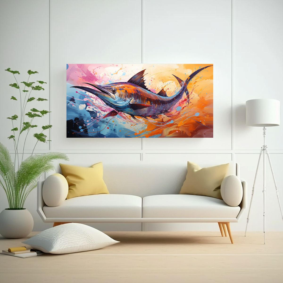 GENERICO - Pintura Decorativa Neo Pop En Equilibrio 80x40 Cm