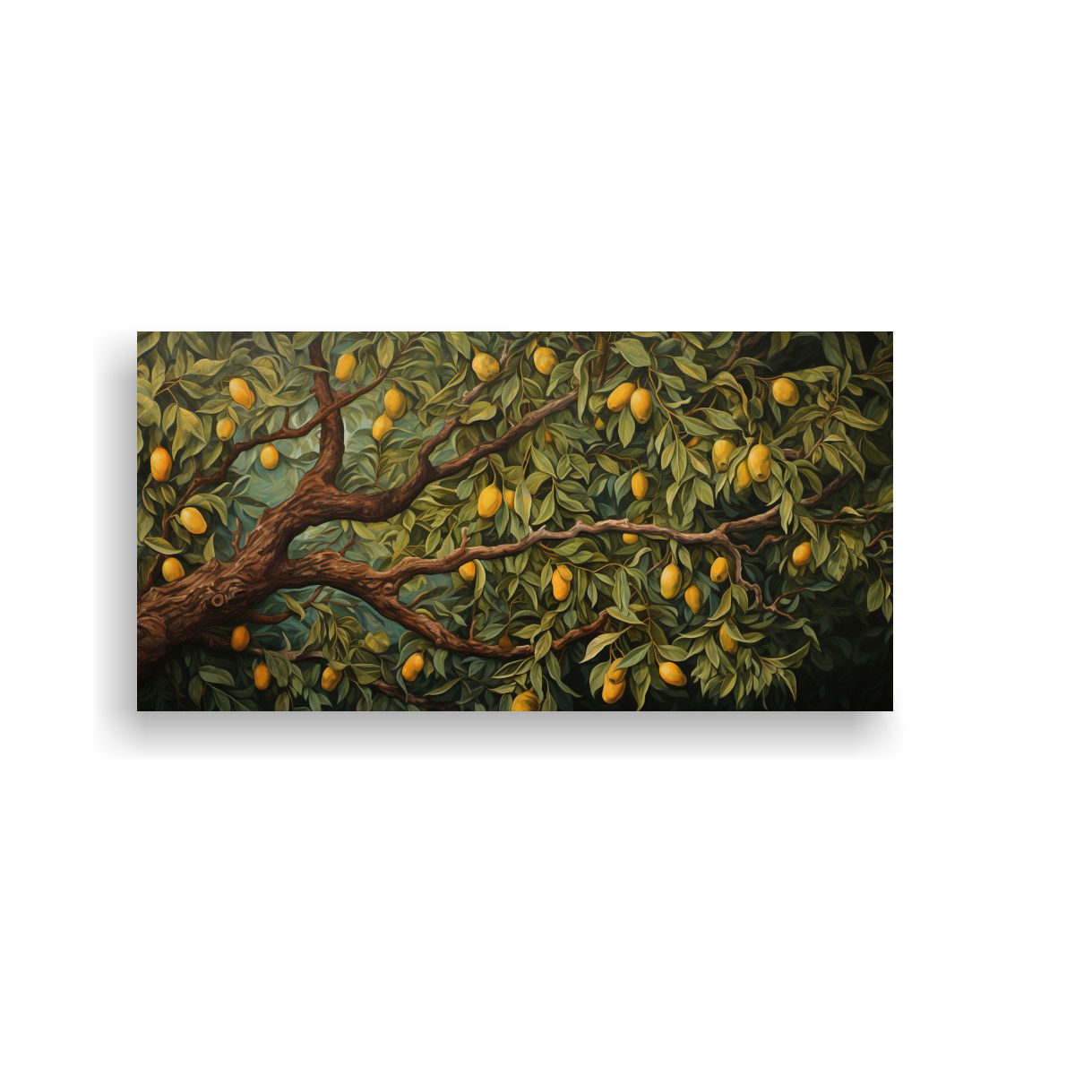 GENERICO - Pintura Abstracta Detallada Estilo óleo De Un 80x40 Cm