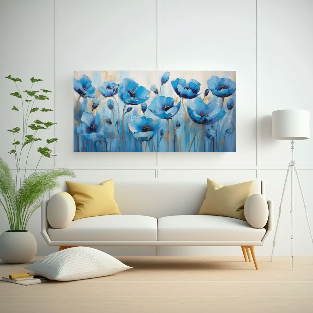 GENERICO - Pintura De Arte De Pared Cuadro De Amapolas 100x50 Cm