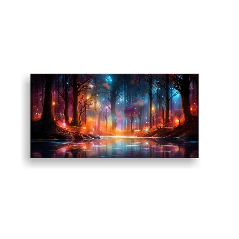 GENERICO - Pinturas De Decoración Abstractas Bosque 100x50 Cm