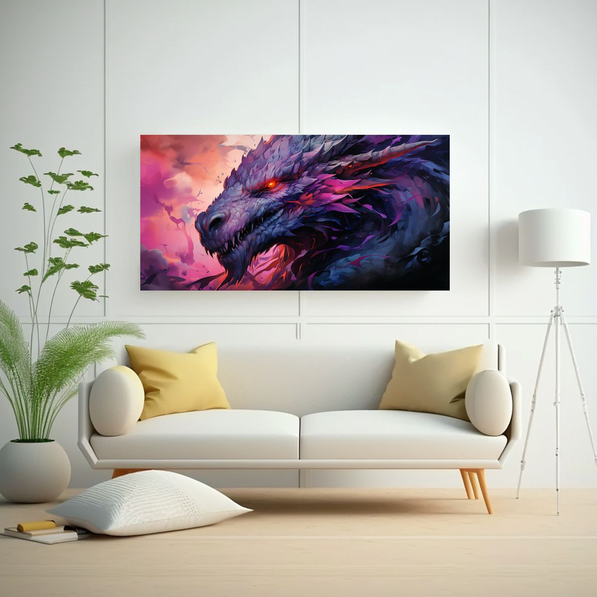 GENERICO - Pinturas De Decoración Estilo Neonoir Con 100x50 Cm.