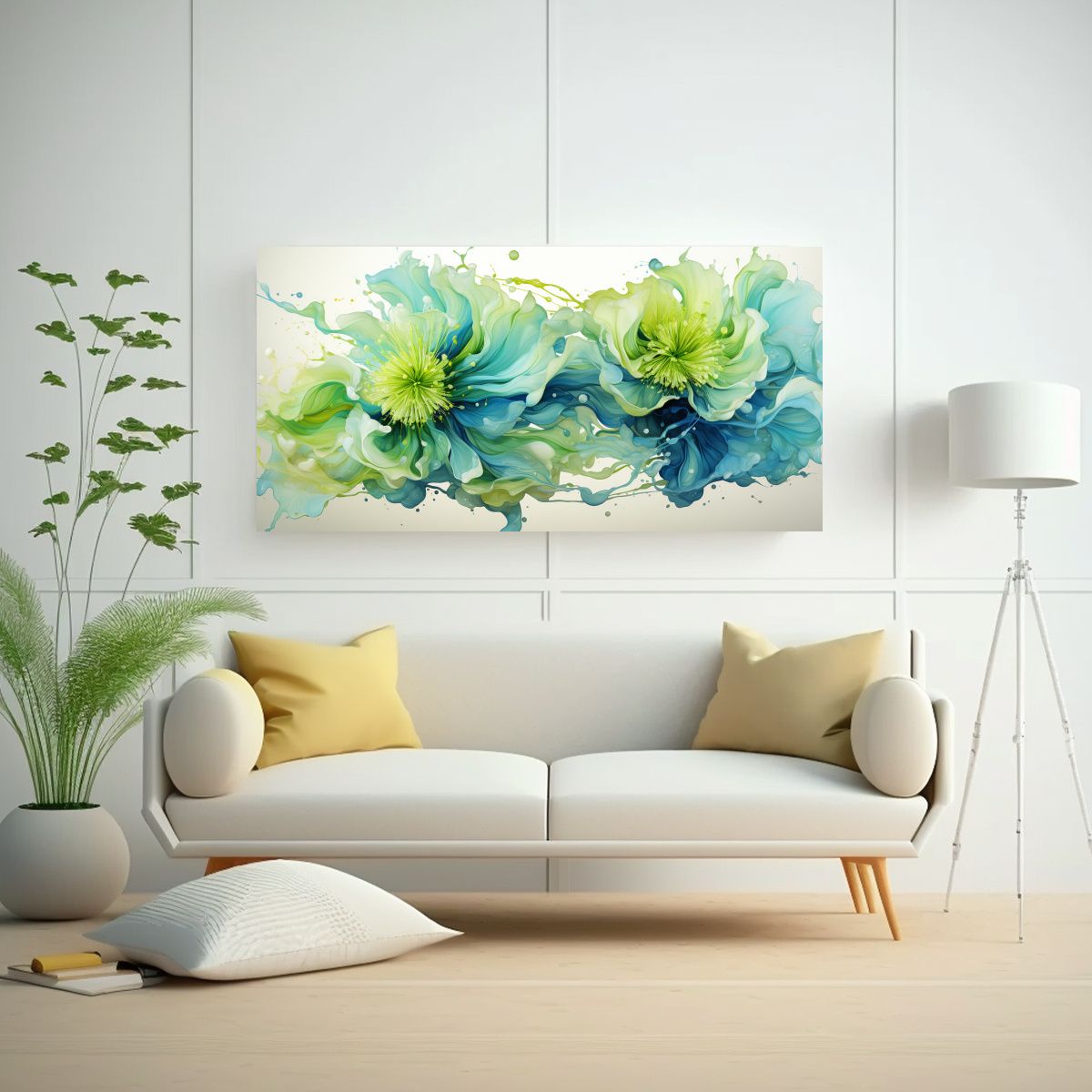 GENERICO - Cuadro De Regalo Anémona Marina En Colores 80x40 Cm