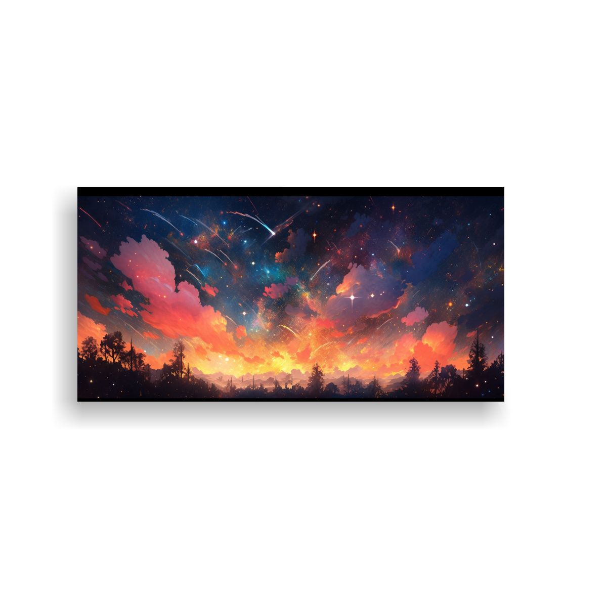 GENERICO - Pintura De Expresión Artística De La Noche Con 60x30 Cm