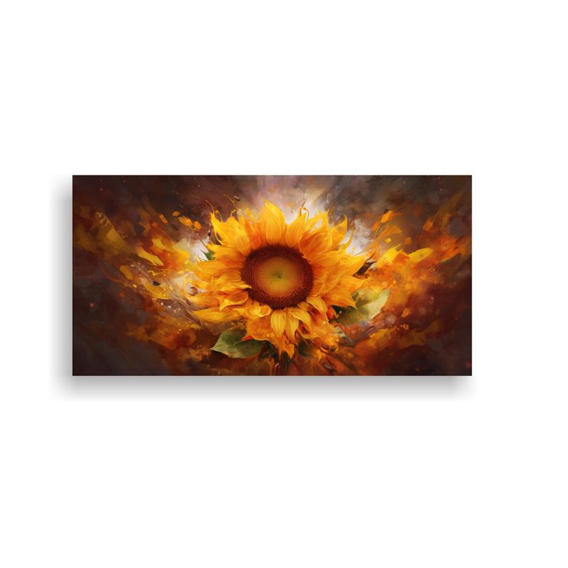 GENERICO - Pinturas Decorativas De Girasoles Para Un 80x40 Cm