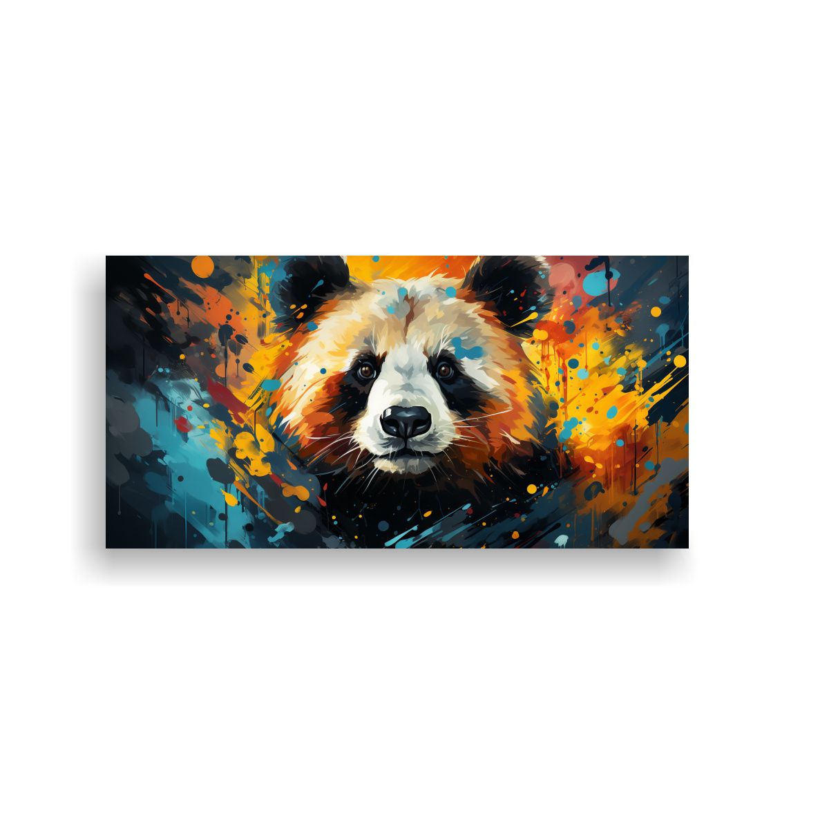 GENERICO - Pinturas De Arte Acuarela De Un Panda En Colores 60x30 Cm