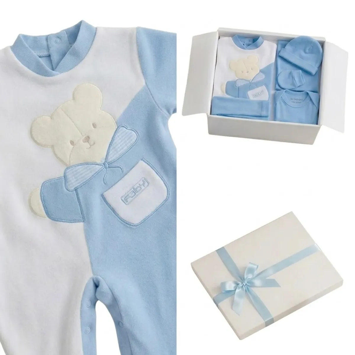 ENCANTO - Ajuar Bebé Con Enterito100% Algodón 0-3m Regalo Perfecto- Envío Gratis.