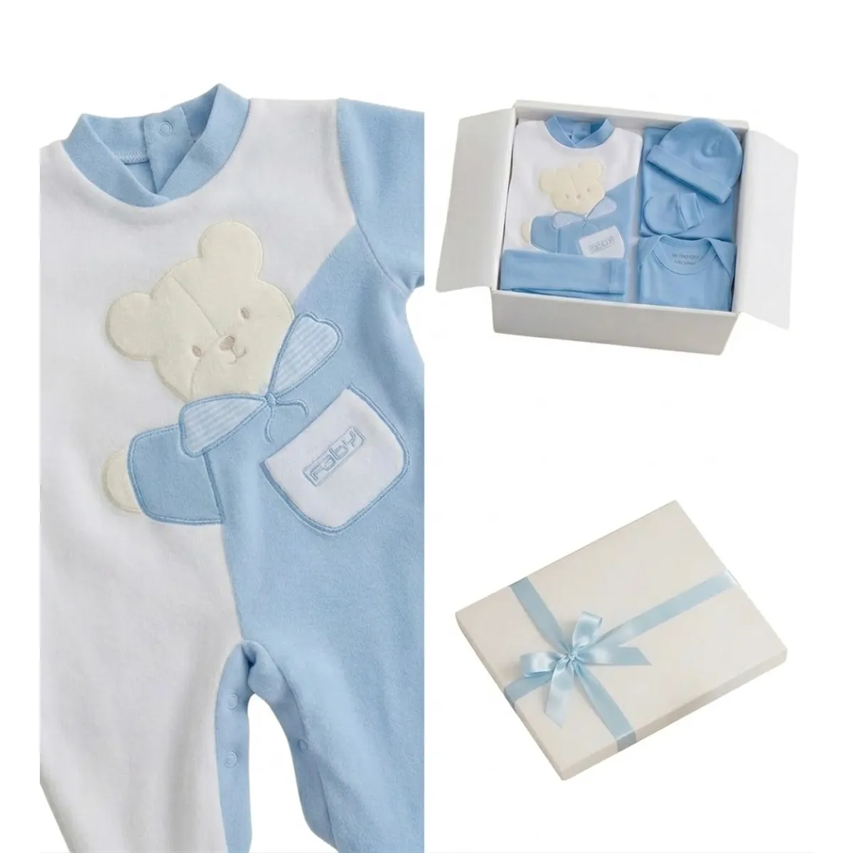 ENCANTO - Ajuar Bebé Con Enterito100% Algodón 0-3m Regalo Perfecto- Envío Gratis.