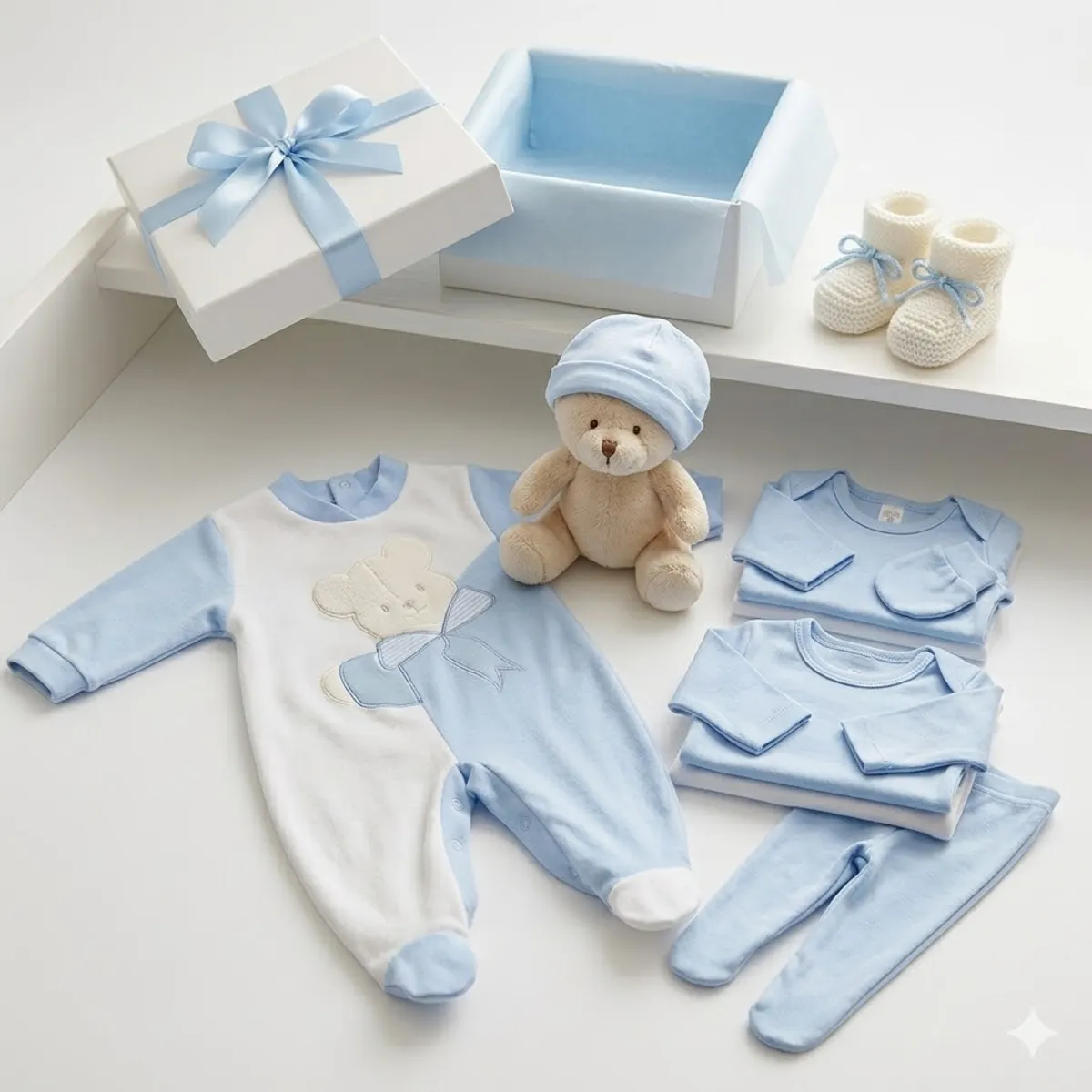 ENCANTO - Ajuar Bebé Con Enterito100% Algodón 0-3m Regalo Perfecto- Envío Gratis.