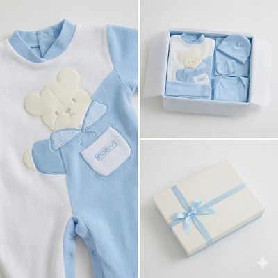 Imagen 2 del producto Regalo Bebé Ajuar+ Enterito 100%algodón Colores Chile- Envío Gratis.