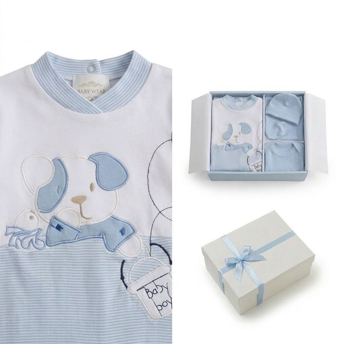 ENCANTO - Set Ajuar+ Enterito Bebé 100% Algodón Chile Listo para Regalar- Envío Gratis.