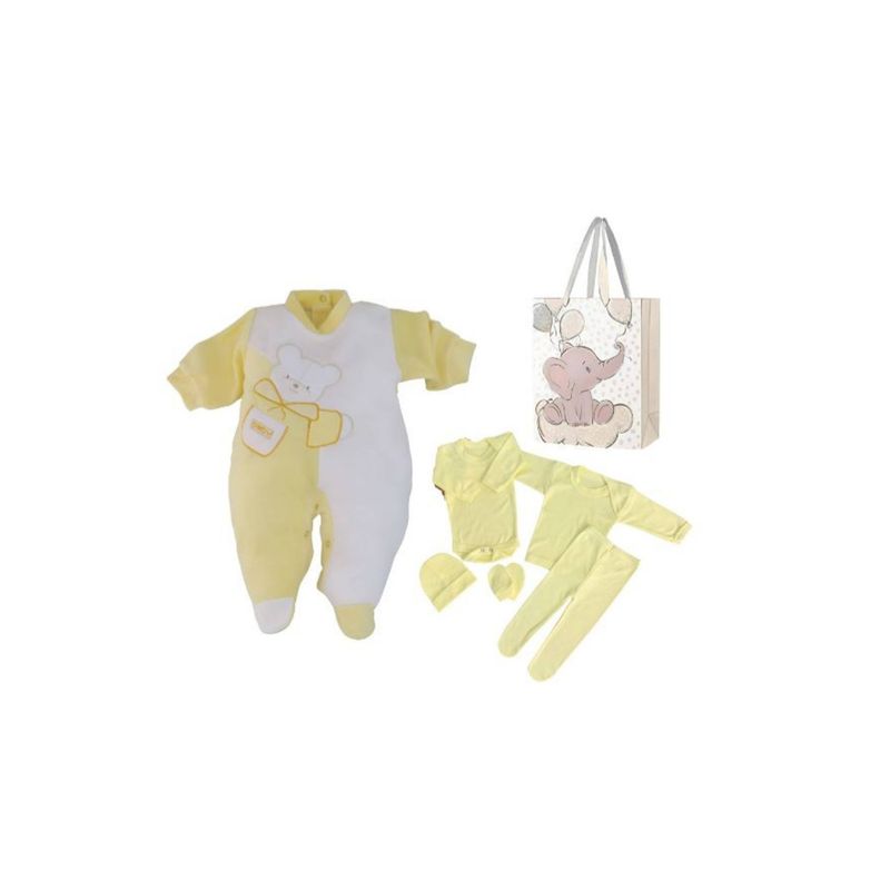 ENCANTO - Set Ajuar Bebe Niño con Enterito Algodón  0 a 3 Meses Regalo