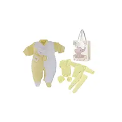 ENCANTO - Set Ajuar Bebe Niño con Enterito Algodón 0 a 3 Meses Regalo