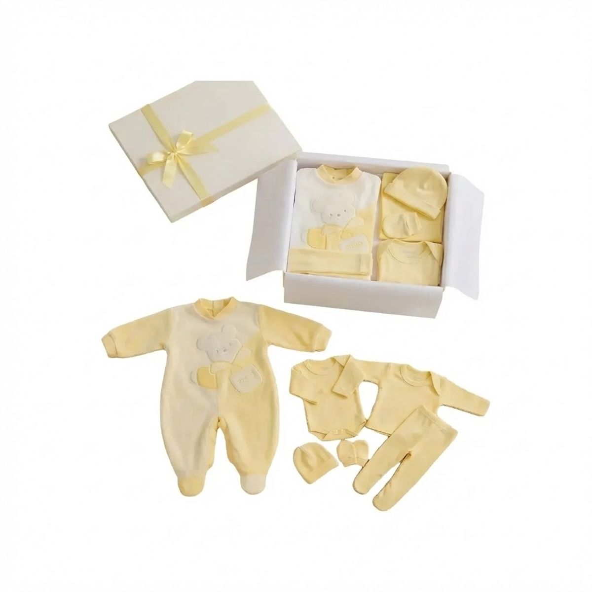 ENCANTO - Set Ajuar+ Enterito Bebé 100% Algodón Chile Listo para Regalar- Envío Gratis.