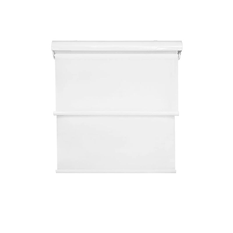 GENERICO - Cortinas Roller Doble Tela Blackout con Visillo y Cenefa