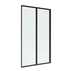 DOER - Mampara Ajustable 135-150x190 cm Marco NEGRO