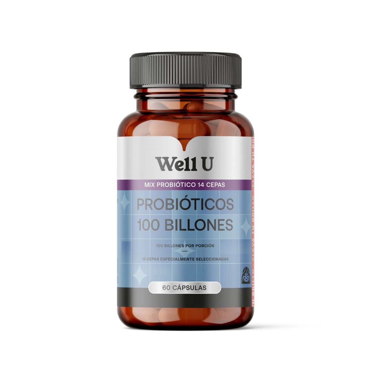 WELL U - PROBIOTICOS 14 CEPAS 100 BILLONES 60g WELL U