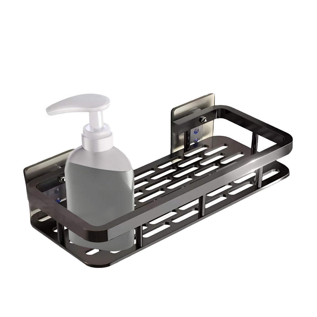 GENERICO - 1pcs Negro Estante Organizador Regadera Para Baño