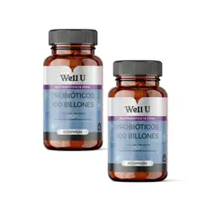 WELL U - PACK x2 PROBIOTICOS 14 CEPAS 100 BILLONES 120g