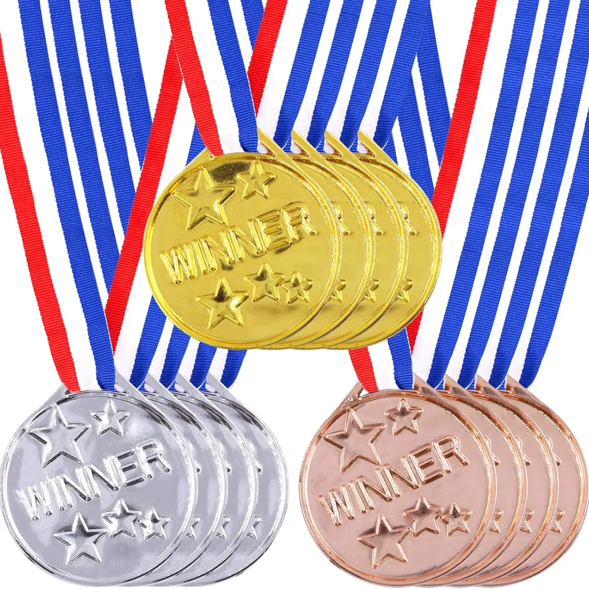 KUANGYE - 30 Pzs Medallas Deportivas De Plástico Para Niños Ganador