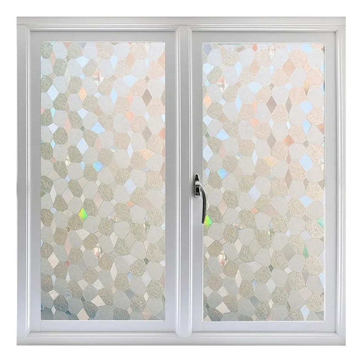 KUANGYE - Rollo Vinilo Ventana Vidrio 2mt×45cm Prisma 3d Privacidad Uv