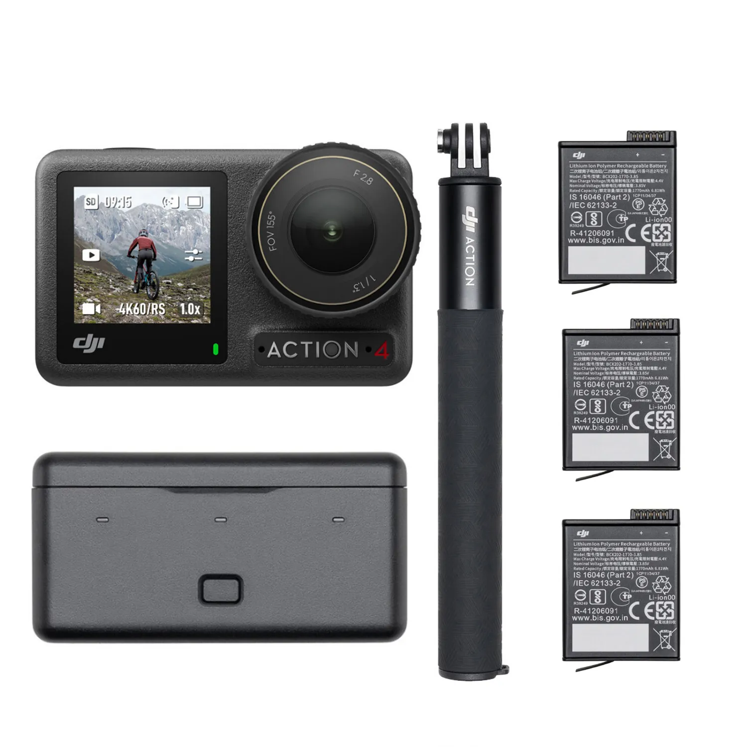 Cámara de acción DJI Pack Aventura Osmo Action 4 | Sodimac Chile