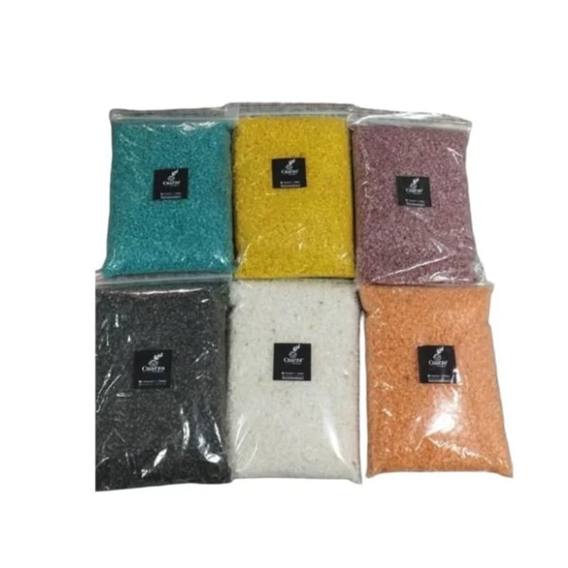 GENERICO - Cuarzo Tamaño Granulado. 6 Colores. 500 GR c/u, Pack  N°2