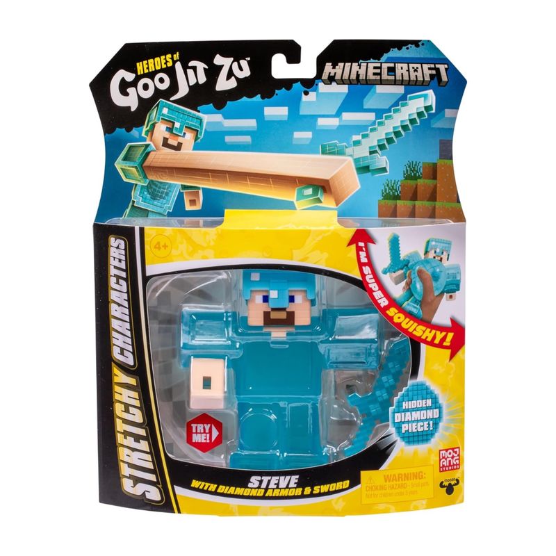 GENERICO - Heroes of Goo Jit Zu Juguete Sensorial Minecraft CreeperSteve Aleatorio