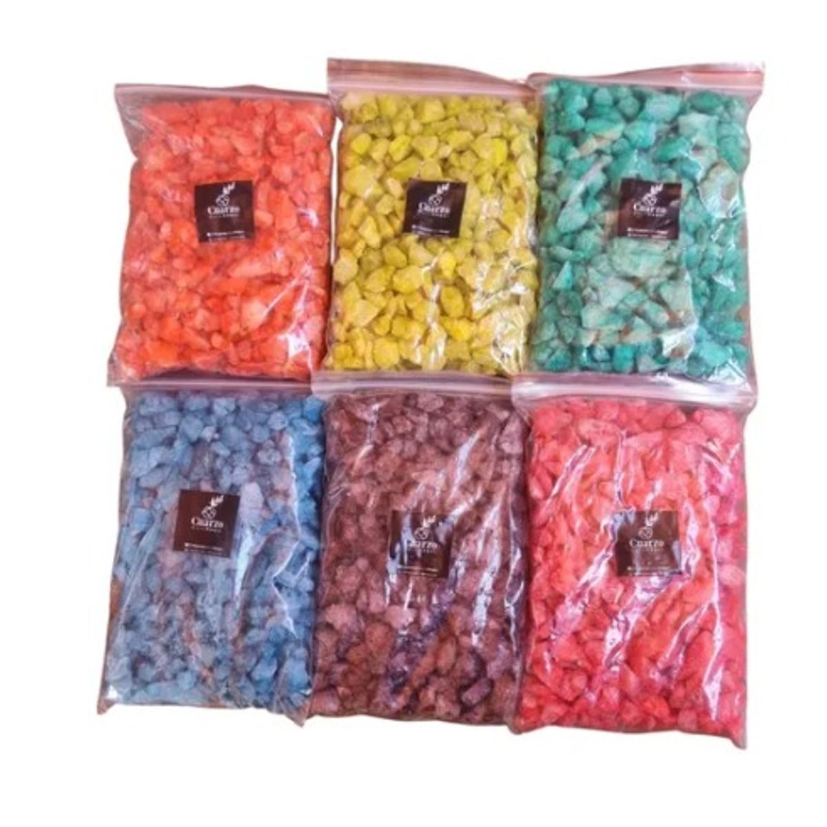 Cuarzo Tamaño Garbanzo 6 Colores. 500 GR c/u, Pack  N°1, marca GENERICO - Foto Principal