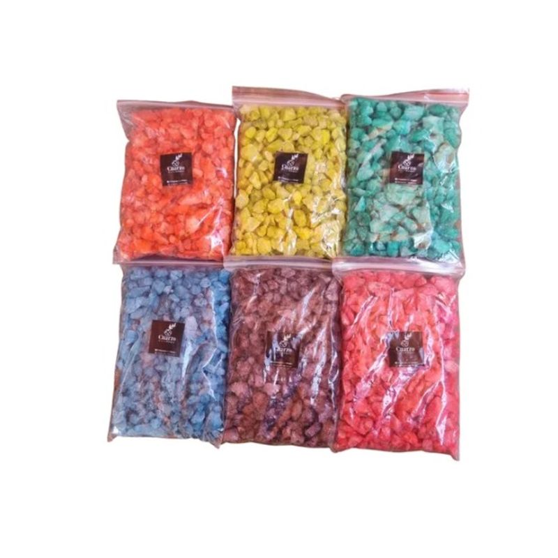 GENERICO - Cuarzo Tamaño Garbanzo 6 Colores. 500 GR c/u, Pack  N°1