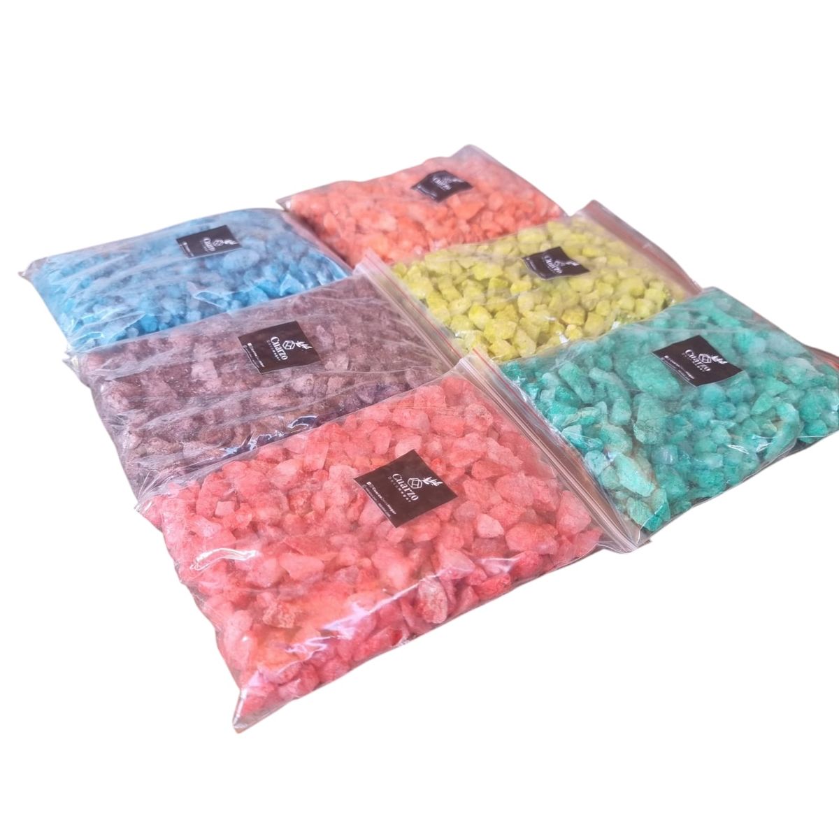 Cuarzo Tamaño Garbanzo 6 Colores. 500 GR c/u, Pack  N°1, marca GENERICO - Foto 2