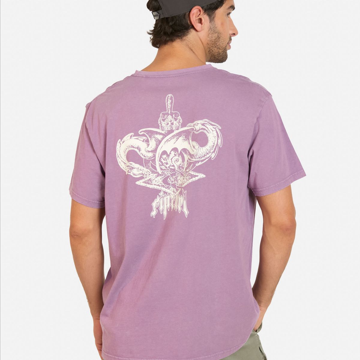 RIP CURL - Polera MC Archive Dragon Burdeo Hombre Rip Curl - Burdeos