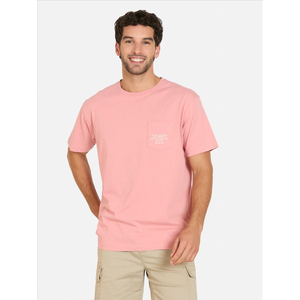 RIP CURL - Polera MC Coastline Rosado Hombre Rip Curl - Rosa