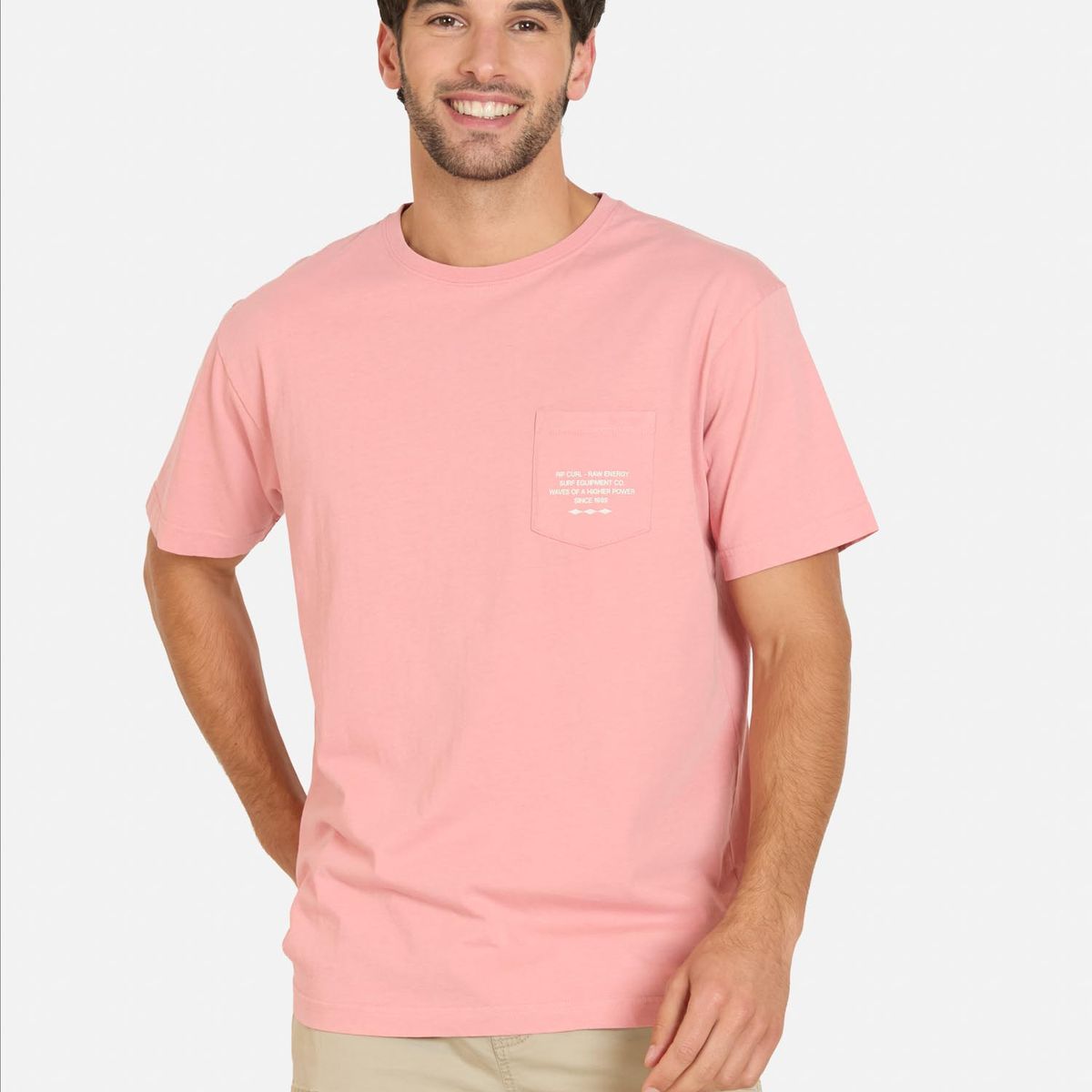 RIP CURL - Polera MC Coastline Rosado Hombre Rip Curl - Rosa