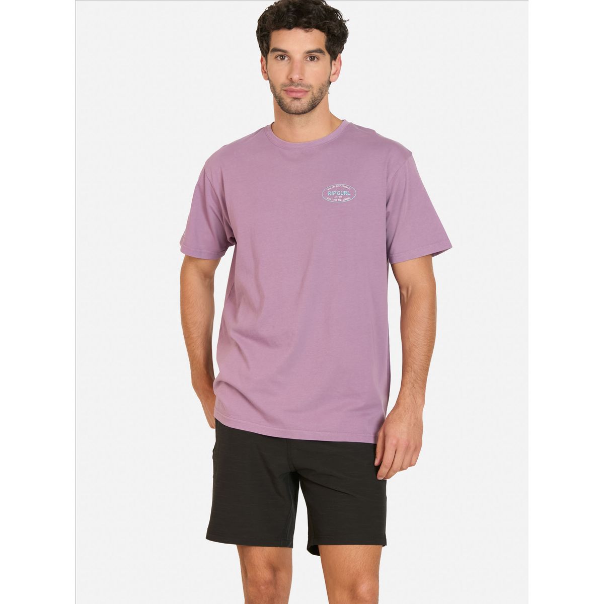 RIP CURL - Polera MC Windwalk Burdeo Hombre Rip Curl - Burdeos