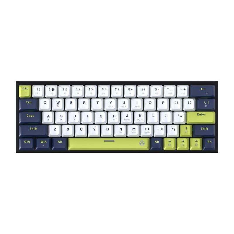 FANTECH - Teclado Fantech MK874V2 ATOM63 MORI White Switch Red