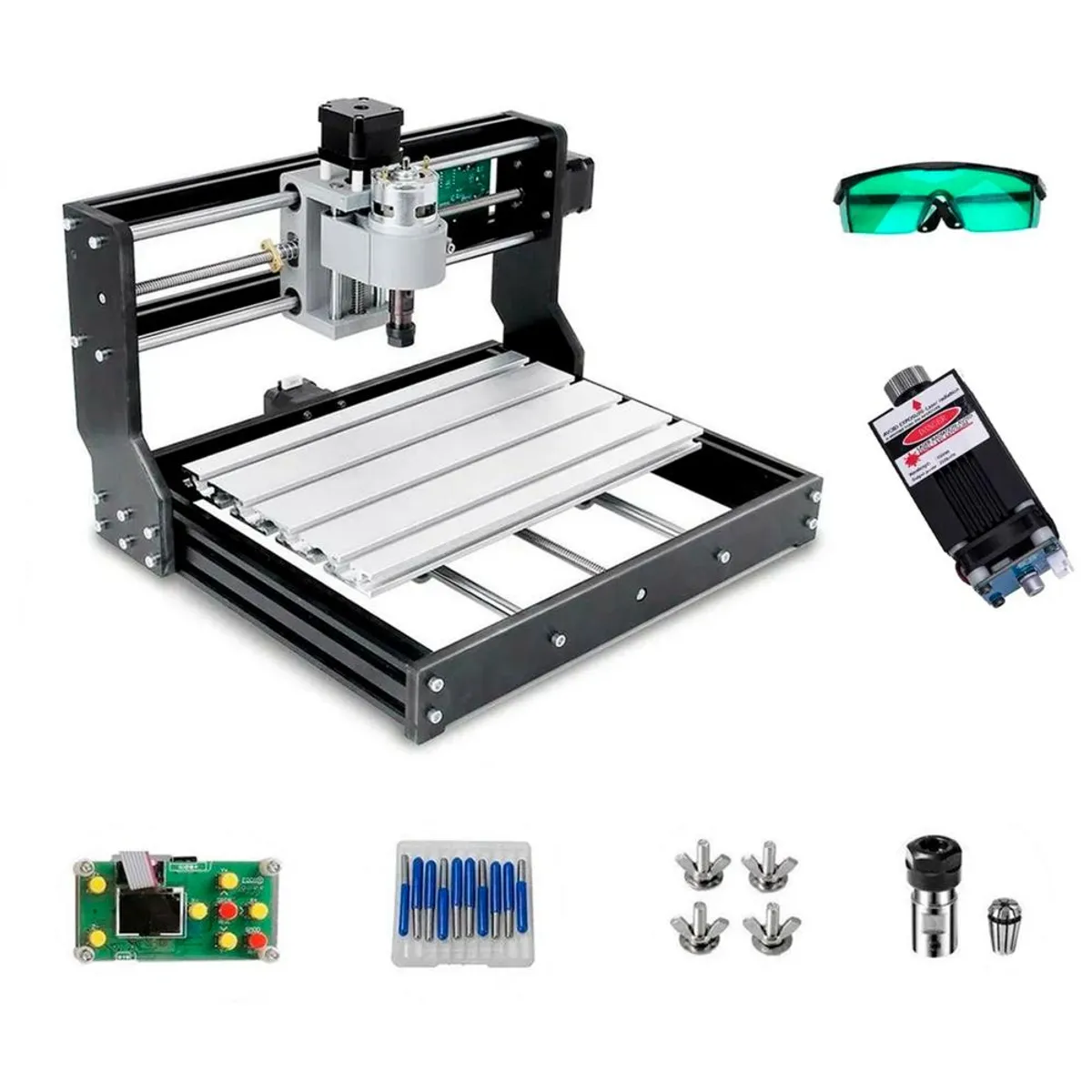 FULLSUBLIMACION - Cnc Router Kit 3018 PRO Grbl Control 3 Ejes Grabadora Laser 55W