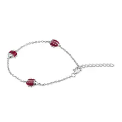 TIANA JOYAS - Pulsera con Chinitas de Plata 925 Joyas Infantiles Regalo Niñas