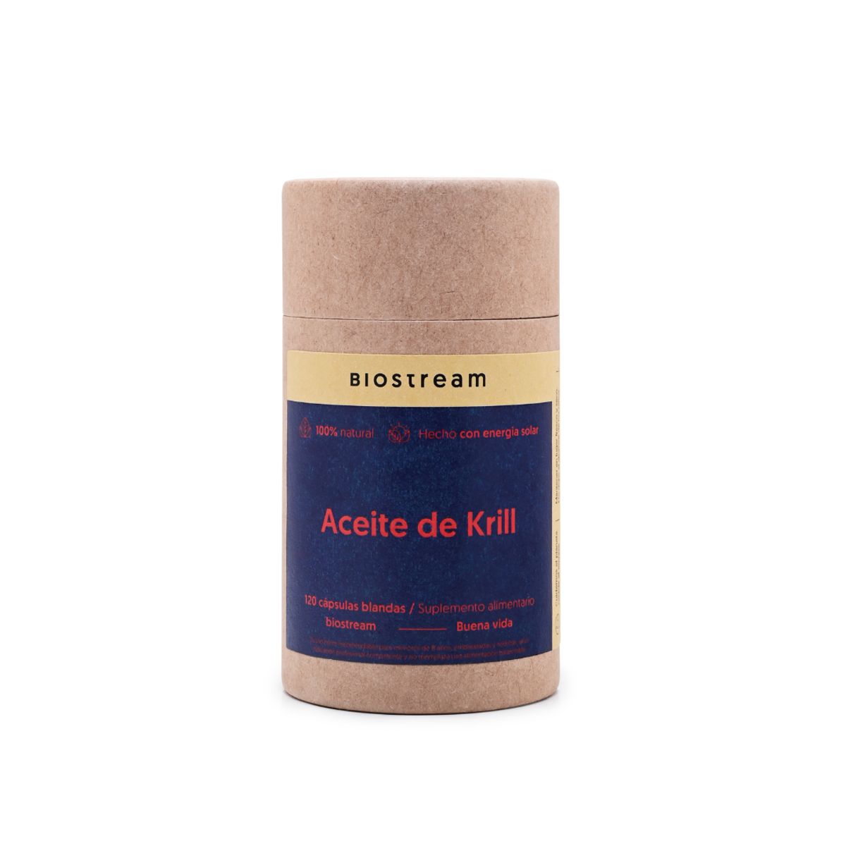 BIOSTREAM - Aceite De Krill 120 Cápsulas Biostream