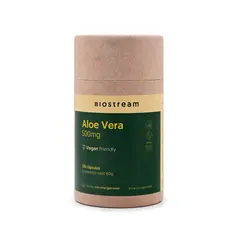 BIOSTREAM - Aloe Vera 500mg 120 Cápsulas