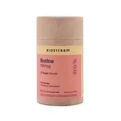 BIOSTREAM - Biotina 150mcg Vegana 120 Cápsulas